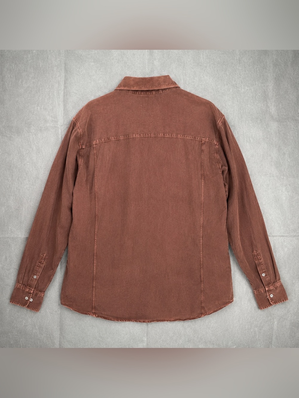 Tommy Bahama Rust-Brown Button-Down Shirt - Picture 3 of 7